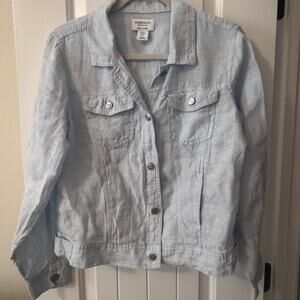 Jones New York Light Blue Button Down Shirt